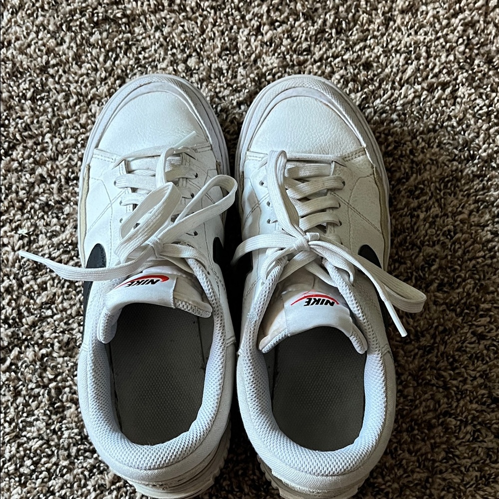 Nike White and Black Athletic Shoes